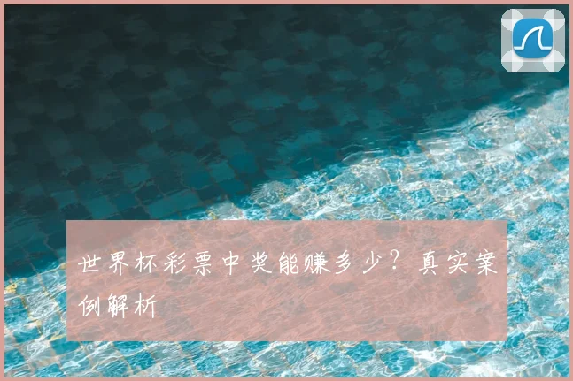 世界杯彩票中奖能赚多少?真实案例解析